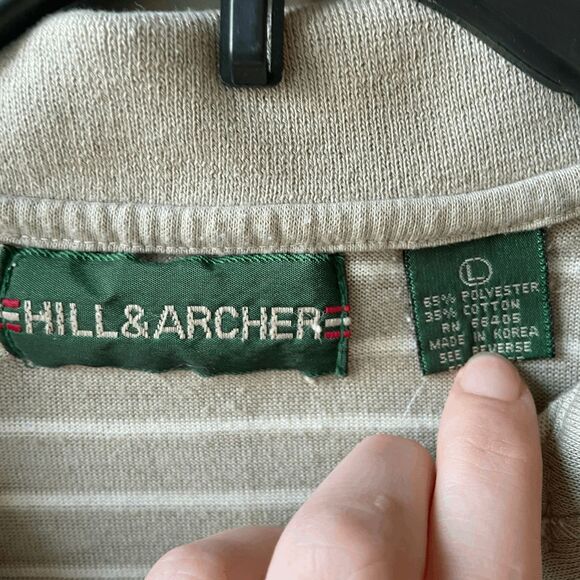 VTG 80s 90s Striped Polo Shirt Pastel Preppy Skater Normcore Sz M/L - Picture 8 of 9